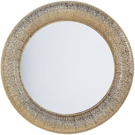 Wall Mirror CHANNAY 80 cm 80 cm Metal Gold