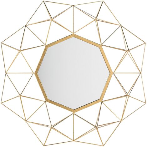 Wall Mirror GAILLAC 80 cm 80 cm Metal Gold