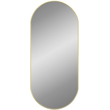 Wall Mirror Gold 100x45 cm Oval vidaXL