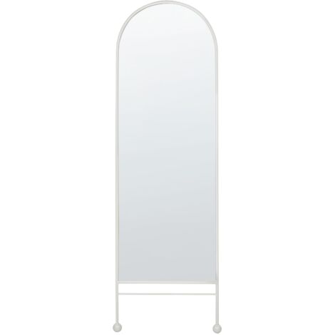 Wall Mirror JARNAGES 45 cm 145 cm Metal White