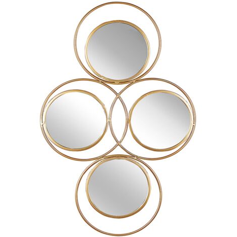 Wall Mirror LESCAR 50 cm 80 cm Metal Gold