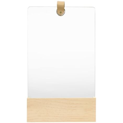 Wall Mirror Solid Pinewood 23x39.5 cm vidaXL