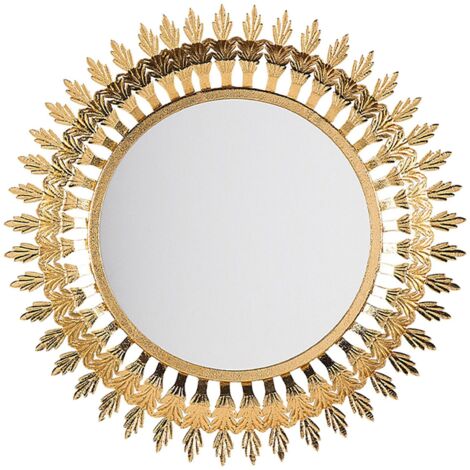 Wall Mirror VOREY 60 cm 60 cm Metal Gold