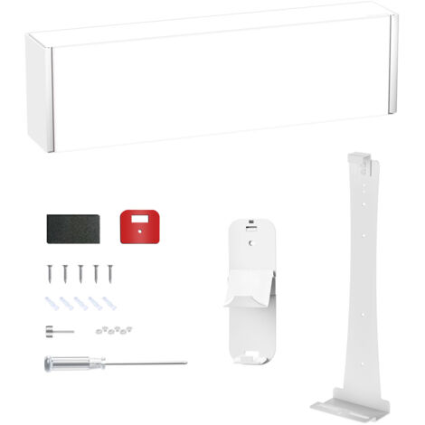 Wall Mount Bracket for Slim Pro Game Console Iron Wall Stand with Headphone Controller Holder for Home White