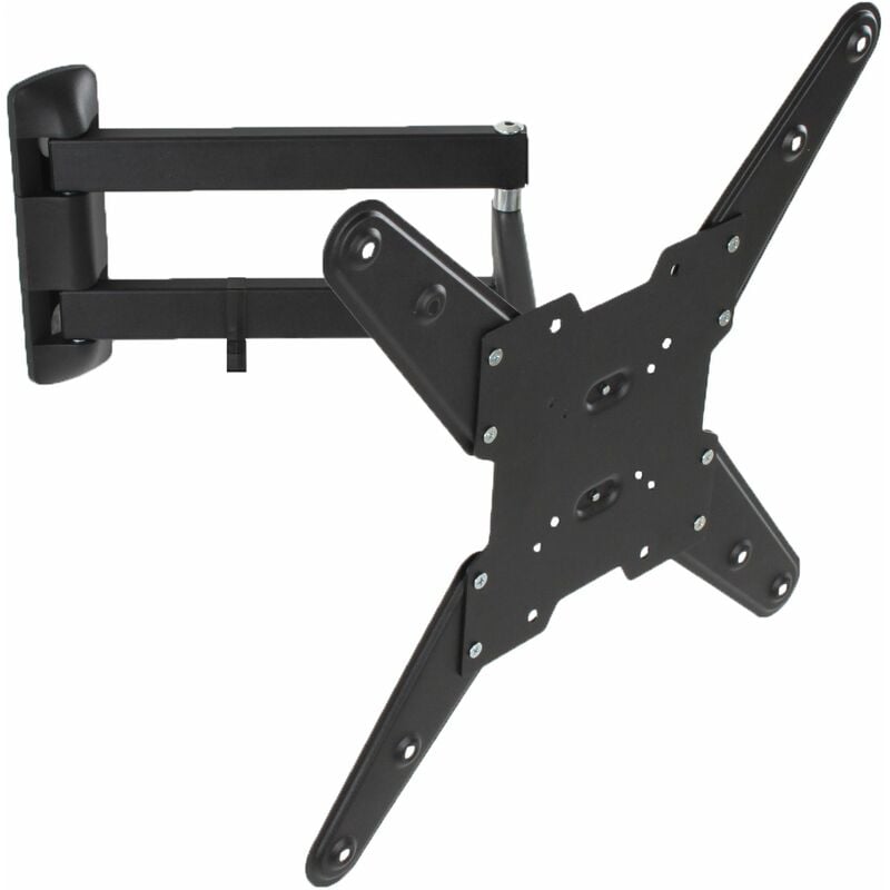 Tectake - TV wall mount for 26-55 inch (66-140cm) can be tilted and swivelled - bracket TV, wall tv mount, tv on wall bracket - black