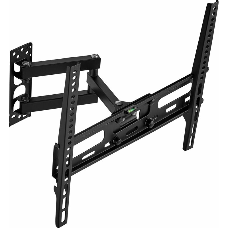 Tectake - TV wall mount for 26″-55″ swivel and tilt function VESA standards 50 x 50-400 x 400 - bracket TV, wall tv mount, tv on wall bracket - black