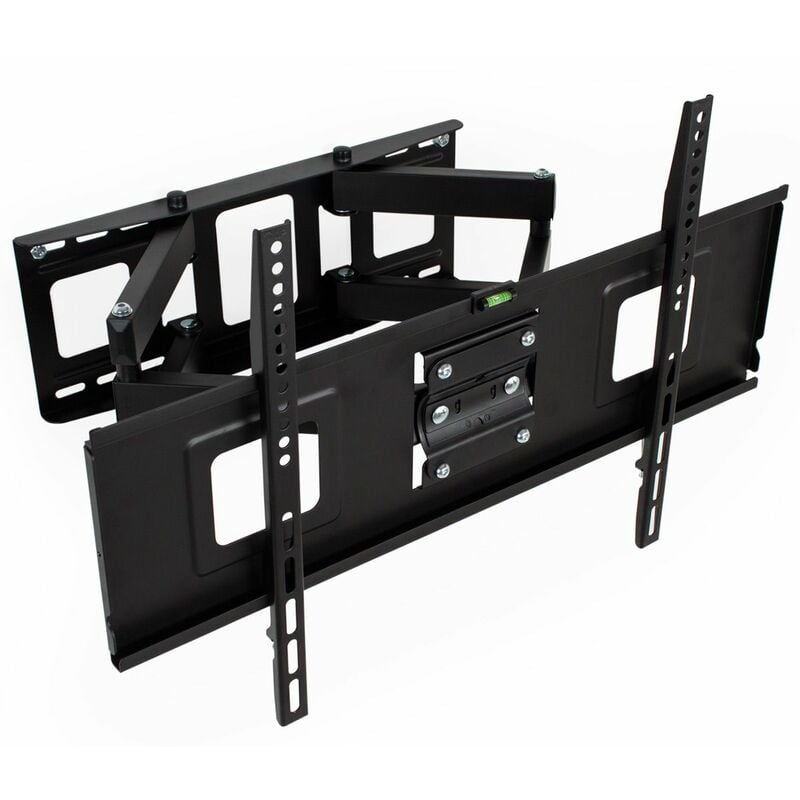 Tectake - TV wall mount for 32-65 inch (81-165cm) can be tilted and swivelled spirit level - bracket TV, wall tv mount, tv on wall bracket - black