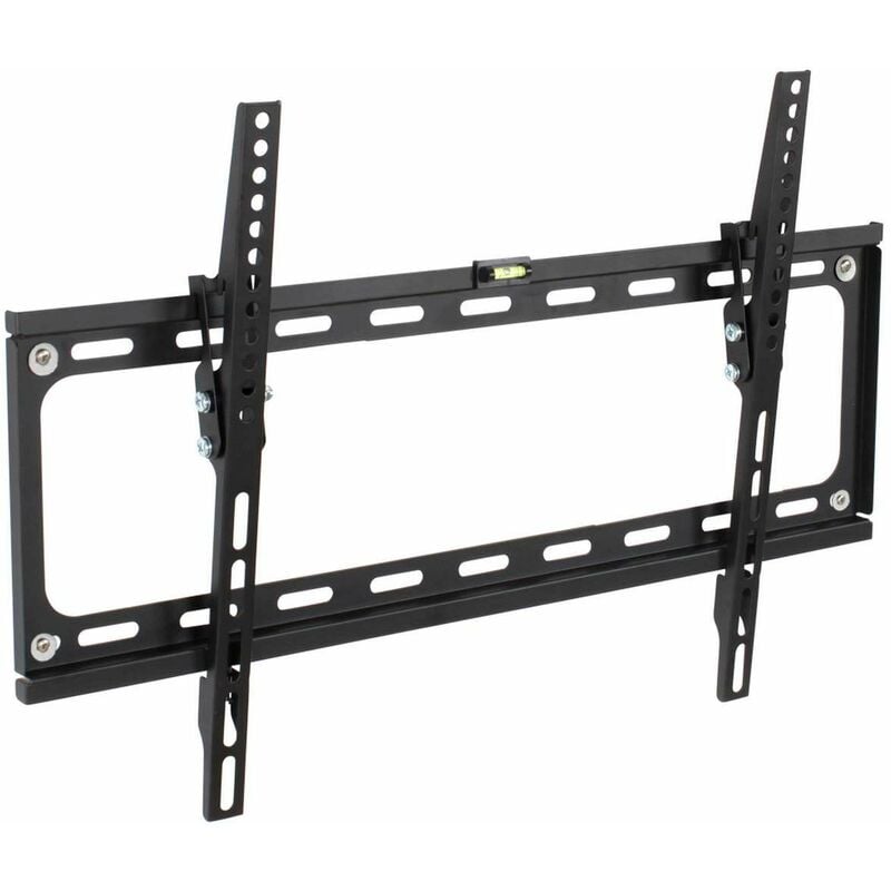 Tectake - TV wall mount for 32-65″ (81-165 cm) can be tilted spirit level - bracket TV, wall tv mount, tv on wall bracket - black