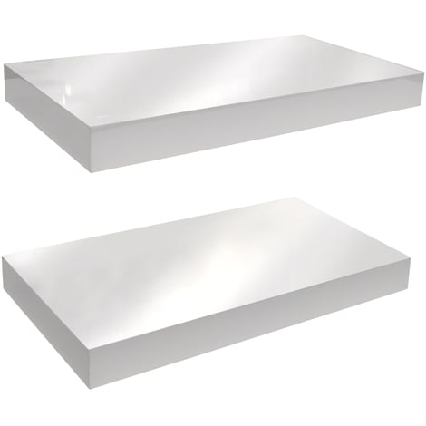40cm Black Modern HIGH GLOSS Floating Wall Shelves White and Black Bookcase Display Shelf 40cm Black Modern HIGH GLOSS Floating Wall Shelves White and Black Bookcase Display Shelf