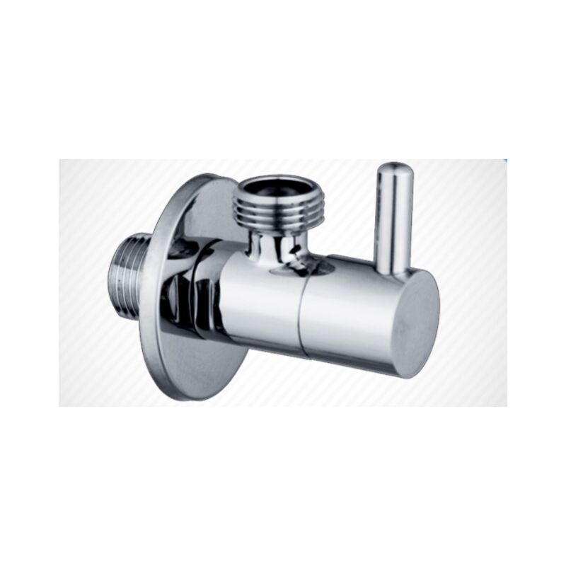 Wall Mounted Angle Valve/Diverter, Wall Connection 1/2' with Single Lever Brass