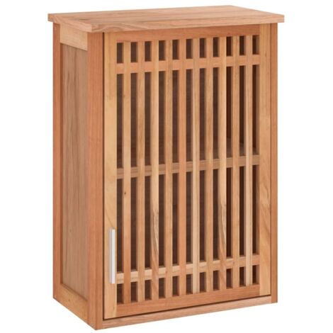 Wall-mounted Bathroom Cabinet 42x23x60 cm Solid Wood Walnut vidaXL
