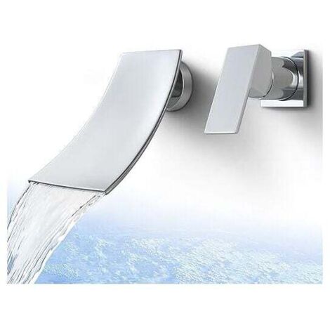 Wall Mounted Bathroom Faucet Bathroom Sink Faucet Single Handle Lavender Basin Faucet Polished Chrome MUMU