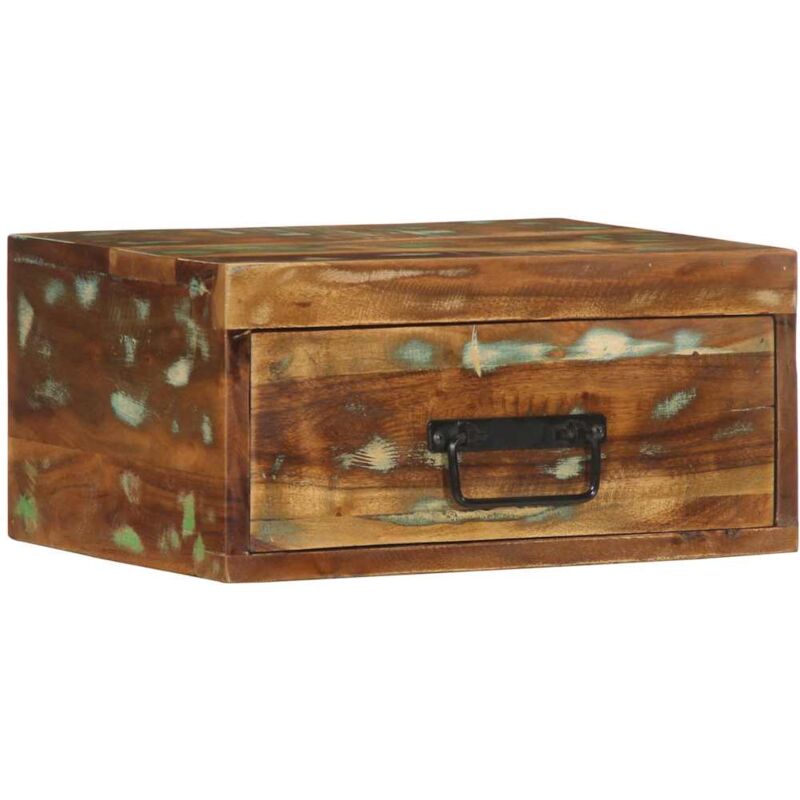 Wall-mounted Bedside Cabinet Solid Wood Reclaimed Vidaxl