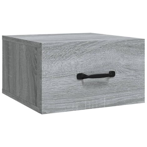 Wall-mounted Bedside Cabinet Grey Sonoma 35x35x20 cm vidaXL