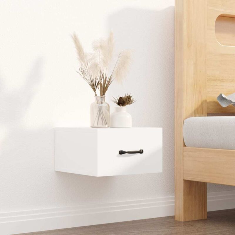 Wall-mounted Bedside Cabinet White 35x35x20 Cm Vidaxl