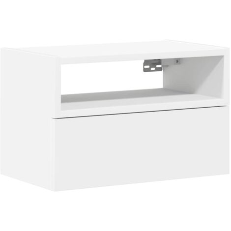 Wall-mounted Bedside Cabinet White 45x26x28.5 cm vidaXL