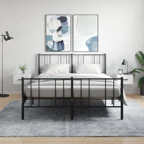 Wall-mounted Bedside Cabinets 2 pcs High Gloss White 35x35x20 cm vidaXL