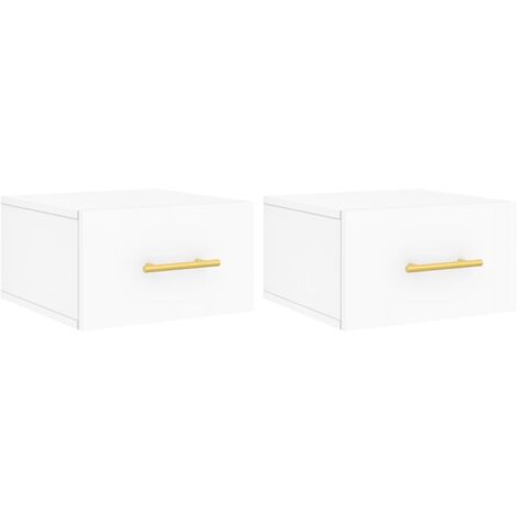 Wall-mounted Bedside Cabinets 2 pcs White 35x35x20 cm vidaXL