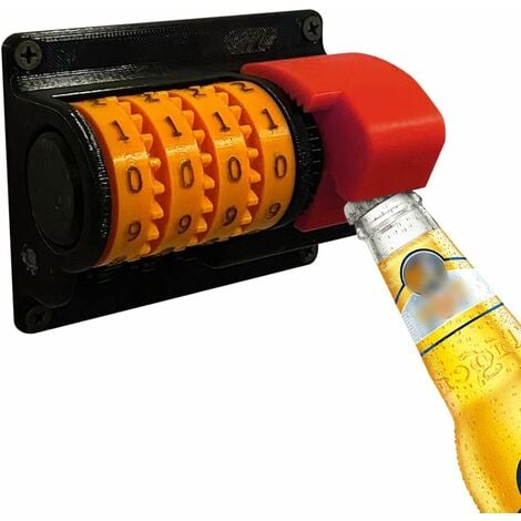 Wall Mounted Bottle Opener, Magnetic Bottle Opener, Detachable Wall Mounted Beer Bottle Opener, Multifunction Bottle Opener for Bar, Home, Kitchen, Original Funny Gift for Men
