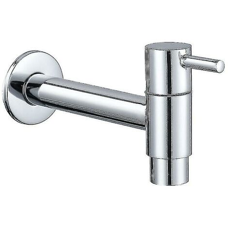 Wall Mounted Brass Faucet For Cold Water, Sink, Mop, Washing Machine Faucets, Garden Taps, Chrome