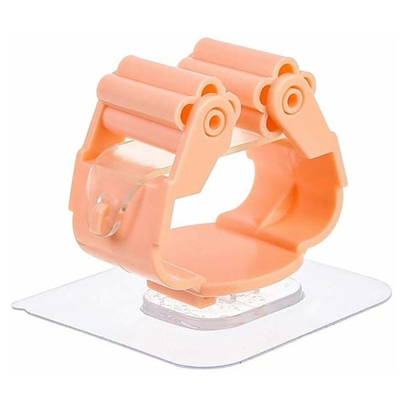 Wall-mounted broom clips, wall-mounted broom holders Wall-mounted broom clips, self-adhesive broom clips, wall-mounted non-marking glue sticks, firm