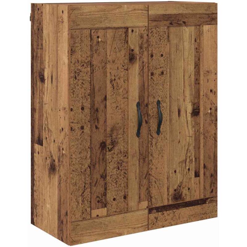 Wall Mounted Cabinet Old Wood 69.5 X 34 X 90 Cm Engineered Wood Vidaxl