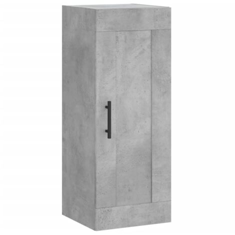 Wall Mounted Cabinet Concrete Grey 34.5x34x90 cm Engineered Wood vidaXL