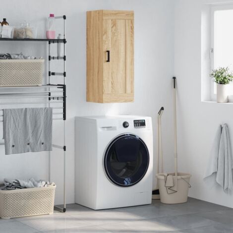 Wall Mounted Cabinet Sonoma Oak 34.5x34x90 cm Engineered Wood vidaXL