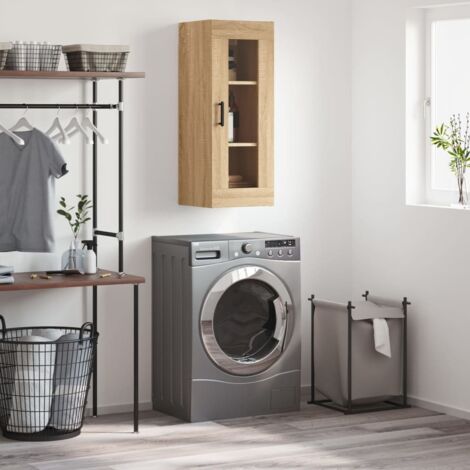 Wall Mounted Cabinet Sonoma Oak 34.5x34x90 cm vidaXL
