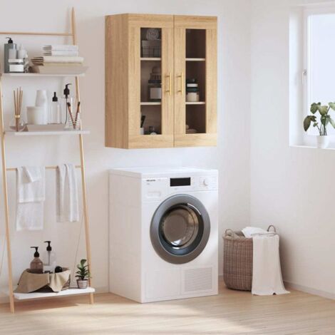 Wall Mounted Cabinet Sonoma Oak 69.5x34x90 cm vidaXL