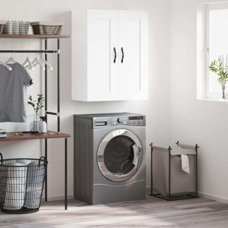 Wall Mounted Cabinet White 69.5x34x90 cm Engineered Wood vidaXL