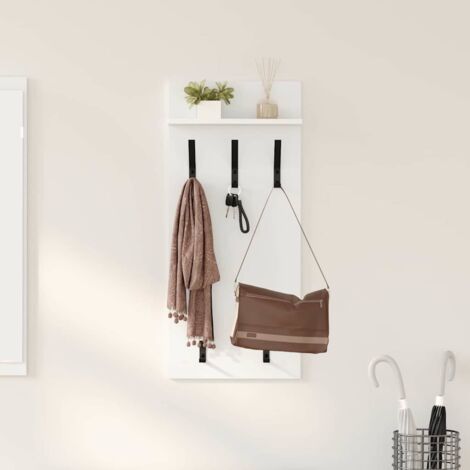 Wall-Mounted Coat Rack White 90 x 40 x 10 cm Engineered wood vidaXL