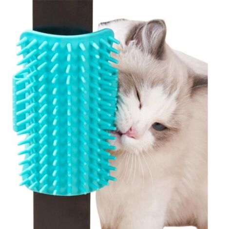 Wall mounted corner massage brush, wall mounted corner massage comb, cat grooming brush, automatic cat grooming brush, automatic cat grooming massage brush, cat massage comb