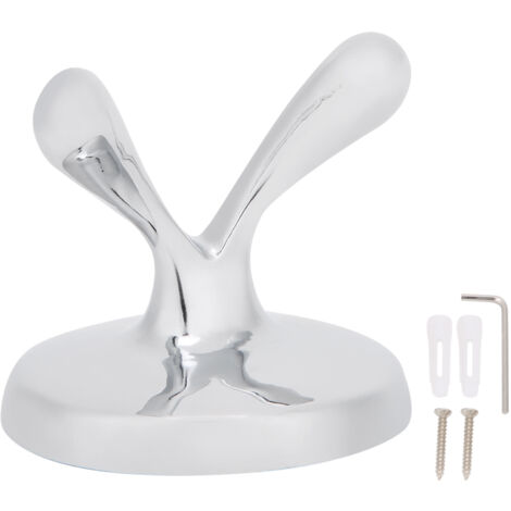 Wall Mounted Double Robe Hook Stainless Steel Coat Towel Hanger Holder for BathroomDouble Robe Hook