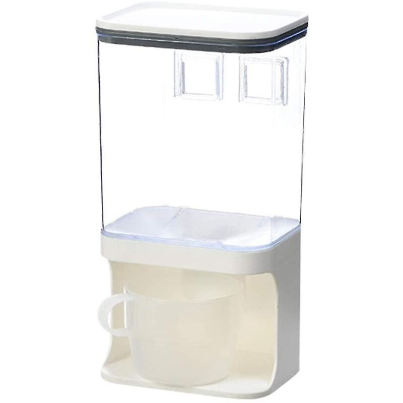 Distributeur d'aliments secs mural, distributeur, récipient de stockage, pour récipients à riz c