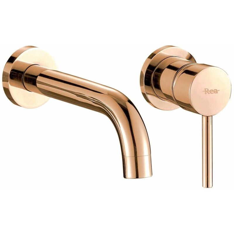 REA - Concealed Basin Faucet Lungo Rose Gold + Box