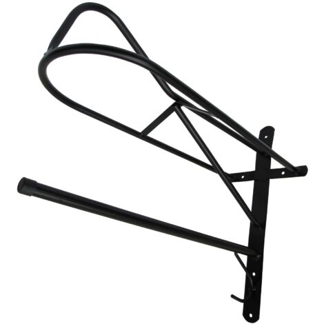 Wall Mounted Saddle Rack (Horse Bridle Stable Rug Black)