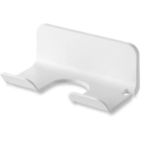 Wall Mounted Self Adhesive Hair Dryer Holder Punch Free Hair Dryer Storage Rack 2pcs Supplies