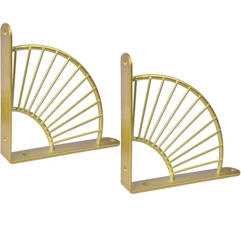 Wall-Mounted Shelf Brackets, Wall-Mounted Shelf Brackets, Triangle Wall-Mounted Shelf Brackets, Shelf Support Brackets (Gold)