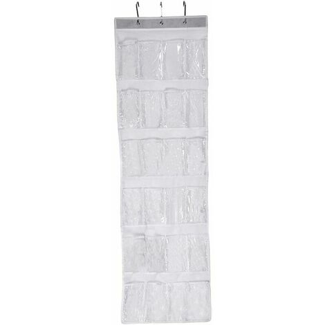 24 Grid Wall-mounted Shoes Organizer Rack Over Door Hanging