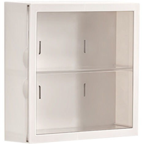 Wall Mounted Showcase Blind Box Figures Display Case Handicraft Storage Display Rack Dust Proof Doll Toy Storage Box White