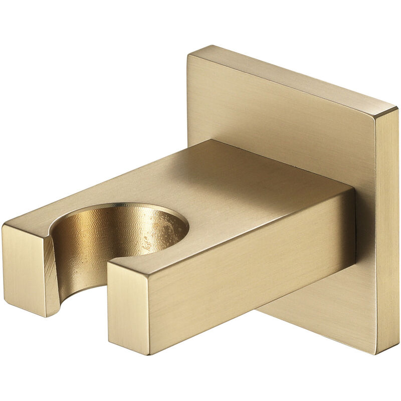 Wall mounted shower holder for hand shower, brass, suitable for any space in the bathroom,Brushed gold