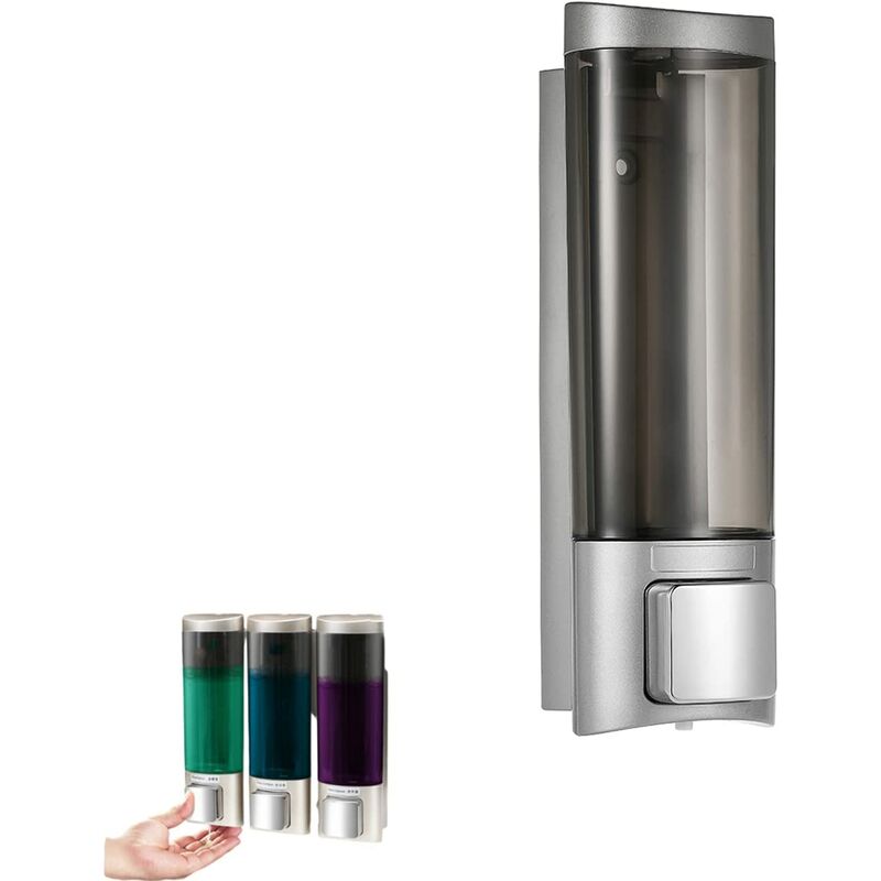 Image of Wall Mounted Soap Dispenser for Shower 200ml Manual Soap Dispenser Hand Sanitizer Dispenser Lotion Dispenser, for Bathroom