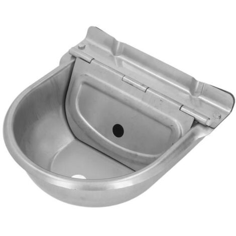 Wall-mounted stainless steel cow drinking bowl - Embottle - Unified management - Dimensions: 27.5x27x12cm
