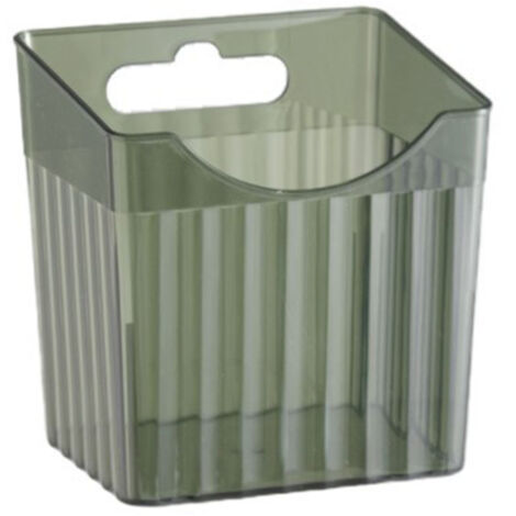 Wall Mounted Storage Bin Hanging Container Organizer Basket For Kitchen Bathroom Office Bedroom Transparent Green