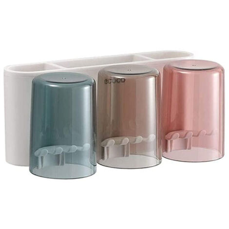 Wall-mounted toothbrush holder, electric toothbrush organizer for bathrooms, children's cups, space-saving