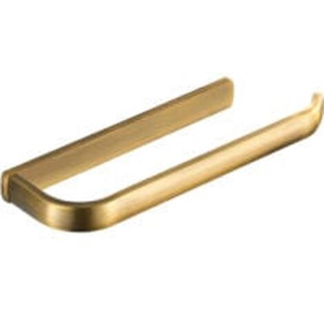 Wall-mounted towel rack with 1 bar in rust-resistant brushed gold brass for bathroom