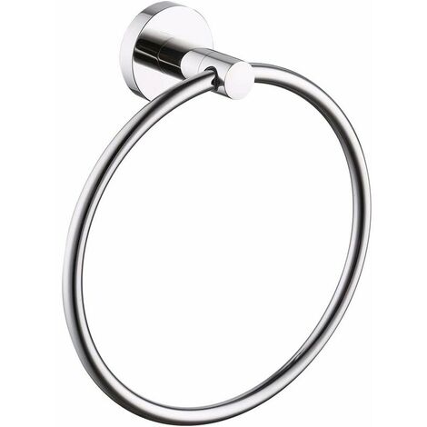 Wall Mounted Towel Rings Bathroom Towel Rack, Round Polished Stainless Steel, A2180