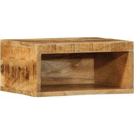 Wall-mounted TV Cabinet 40x30x19 cm Solid Rough Wood Mango vidaXL