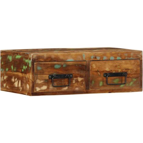 Wall-mounted TV Cabinet 60x30x19 cm Solid Wood Reclaimed vidaXL